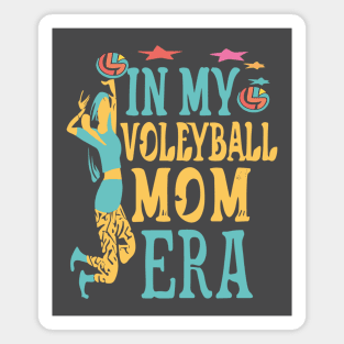 In My Volleyball Mom Era Women Mama Sport Player Magnet